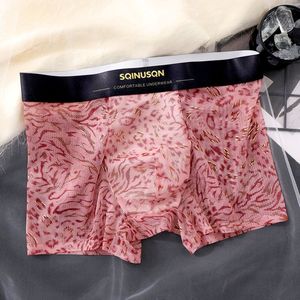 SQINUSQN/Lion Chino Boxer Briefs pour Homme à Imprimé Léopard et Motifs Dorés, en Maille, Taille Mi-Haute, Confortables et Antibactériens, Taille <span class=keywords><strong>XXL</strong></span> - Product Image 2