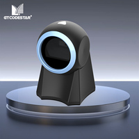 GTCODESTAR 2D escritorio inalámbrico USB lector de código QR escáner omnidireccional para supermercados mesas Superstar escáner de código de barras