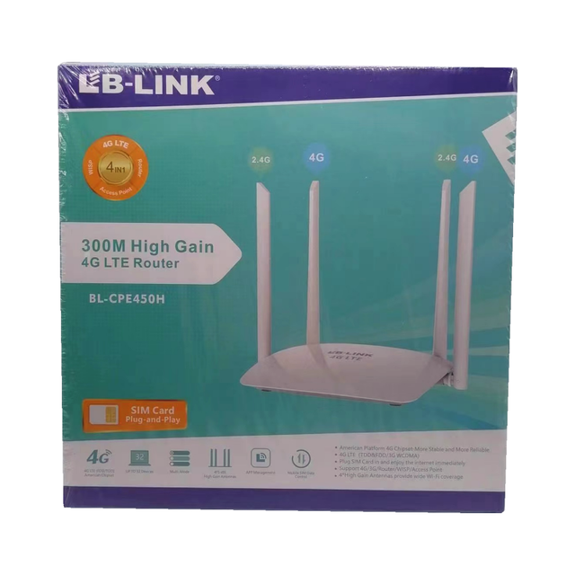 BL-CPE450H LB-LINK SIM Card Wireless Wifi Modem Router 300mbps 300Mbps with 4 Antennas 4G LTE Router