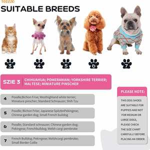 Chaussures pour chien à livraison rapide, semelle antidérapante, bottes de protection pour pattes avec sangles réfléchissantes, protection des pieds, plusieurs tailles - Product Image 5