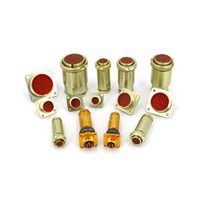 Conector Circular de la Serie PC Roscado Ruso, Carcasa de Aleación de Aluminio, Contactos Chapados en Oro, IP66