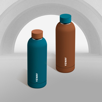 Botella de Agua Deportiva Yeway, Aislada al Vacío, de Acero Inoxidable, de Doble Pared, con Logotipo Personalizado, 500 ml