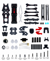 Châssis FPV Axisflying Manta5 Pro DC 5 pouces, châssis Wide X Freestyle pour unité aérienne O3, kit de quadricoptère RC
