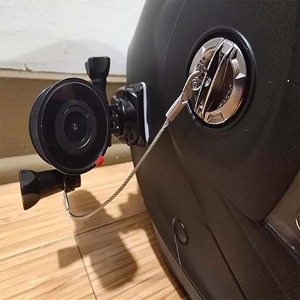 Cavo di sicurezza in acciaio inossidabile con anello a sgancio rapido, previene la perdita, rivestimento in plastica, cavo da 12 pollici, installazione senza attrezzi - Product Image 3