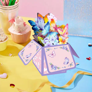 Tarjeta <span class=keywords><strong>de</strong></span> cumpleaños emergente 3D ahuecada a mano personalizada, tarjeta <span class=keywords><strong>de</strong></span> felicitación plegable creativa con caja <span class=keywords><strong>de</strong></span> regalo <span class=keywords><strong>de</strong></span> papel divertida para CELEBRACIÓN <span class=keywords><strong>DE</strong></span> Navidad - Product Image 3