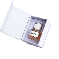 Flacon de parfum en verre épais de luxe rechargeable à prix avantageux, 50 ml, flacons atomiseurs vides, flacon de parfum avec emballage en boîte