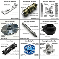 Precision Aluminum Alloy 6061 CNC Milling Parts with for Machining 0.01-0.005mm Tolerance for Industrial Equipment Automation