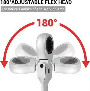 Chave de Catraca Flexível SAE de 9/16 Polegadas com 72 Dentes, Chave Combinada Personalizável OEM - Product Image 3