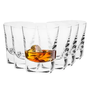 Handmade Glasses Set - 6-Piece Collection - 4.3 inch  110mm  280ml 9.5oz - Sophisticated Tumblers - B2B Wholesale - Krosno Glass
