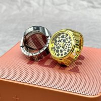 Montre à anneau vintage à imprimé léopard animal, petite montre à anneau pour le doigt, cadran à quartz, bracelet élastique, étanche, mini montres à anneau en acier