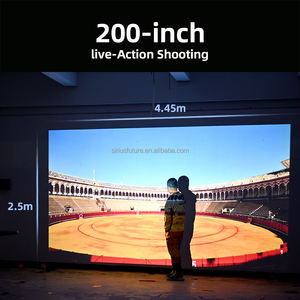 Mini projecteur portable 4K compatible Android sans fil à courte focale pour extérieur, projecteurs DLP 3D pour cinéma maison et histoires pour enfants CE ROHS AKEY9S - Product Image 2