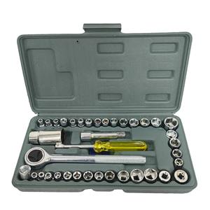 Juego de Llaves de Tubo Hexagonales de Acero al Carbono de 40 Piezas, 3/8 Pulgadas, Estuche Rígido, Juego de Herramientas Portátiles para Reparación de Autos y Motocicletas, Venta al Por Mayor - Product Image 2