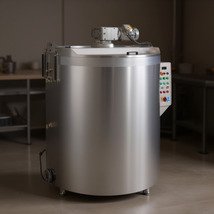 Schokoladen-Ruhelagerungs- und -Vorratstank aus Edelstahl mit Doppelmantel, 2500 kg Kapazität, Industriemaschine mit Temperaturregelung - Product Image 3