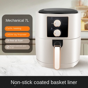 Bouton de minuterie de température réglable Large> Capacité 6L Manuel en acier inoxydable Ménage français Contrôlé par application RV Prêt à l'air allemand - Product Image 3