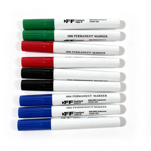 Rotulador Permanente de Punta Cincelada de Alta Calidad, Personalizable con Marca, para Escuela, 4 Colores, Ancho de Escritura de 5 mm, en Oferta - Product Image 3