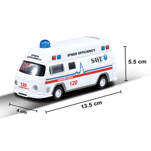 Nouveau modèle de voiture série 6 pièces, jouet d'ambulance moulé sous pression pour intérieur/extérieur HN955323 - Product Image 3