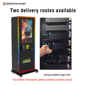Distributeur automatique mural Zhongda de 32 pouces avec roulettes, acceptant les paiements en espèces et par carte de crédit, compatible SDK, conforme ADA - Product Image 4