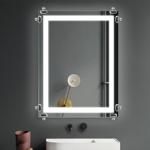Glass <b>Mirror</b> Holder Wall Mounted Oval Zinc Alloy Durable Bathroom Support - Product Image 2