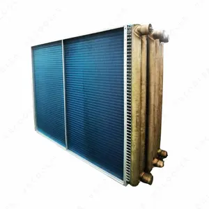 Corrugated Type Fin Copper Fin Tube Condenser For Space Heating