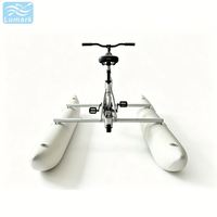 Vélo aquatique gonflable rond pour 1 personne, cadre en aluminium, adapté aux eaux peu profondes, idéal pour les excursions en station balnéaire, de Lumark Custom, Chine.