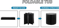 Seaux à glace pliables sans installation pour les athlètes soulagent la Tension musculaire Baignoire à glace portable pour adultes