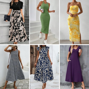 2026 Brand Used <b>Clothes</b> Women's Elegant Women's Casual Short Sleeved Dresses Women's Summer Dresses Clearance Random Shipment - Product Image 3