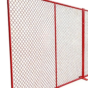 Clôture écologique amovible, barrières de contrôle en maille, clôture de chantier portable en métal soudé galvanisé pour la sécurité des foules - Product Image 1