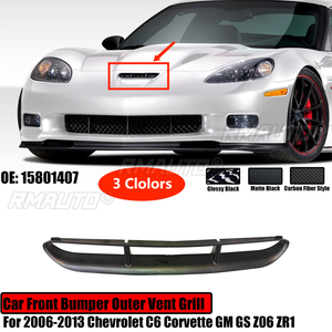 Rejilla de Ventilación Exterior para Parachoques Delantero de Automóvil, para Chevrolet C6 Corvette GM GS Z06 ZR1 2006-2013, Rejilla Superior 15801407, Kit de Repuesto para Carrocería - Product Image 1