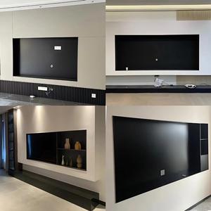 Manufacturer Living Room Furniture 65 75 85 Inch Bathroom Design <strong>Tv</strong> Embedded <strong>Shelving</strong> <strong>Wall</strong> Display Cabinets - Product Image 4