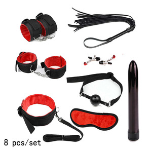 Sex toys, plush 7-10 <b>set</b> (8 pieces), SM handcuffs and shackles, adult products, cross-border exclusive sex toys. - Product Image 2