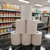 Papier thermique 100% pâte de bois, prix d'usine, rouleau de papier thermique 80x80