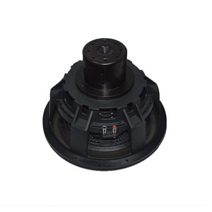 Haut-parleur de subwoofer de voiture de 15 pouces, aimant en néodyme, fibre de carbone, double sortie mono 4 ohms - Product Image 4