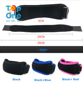 Top One Fitness llegadas correa de soporte de rodilla rótula abierta soporte de absorción de impacto para senderismo fútbol baloncesto deportes protección - Product Image 2