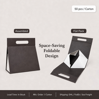Boîte en carton pliable en stock, expédition rapide en 48 heures, logo personnalisé, emballage en papier en gros, directement de l'usine