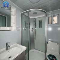 Maison modulaire en acier de style moderne, extensible à double aile, avec salle de bain et cuisine complètes, pour usage hôtelier et bureautique