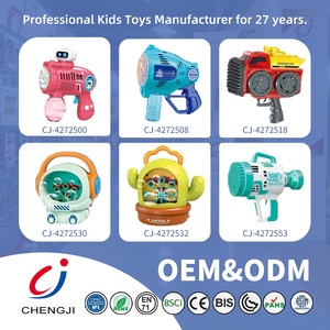 Chengji enfants souffleur de bulles portable été jouet de plein air multifonctionnel deux vitesses réglage étape machine à bulles - Product Image 6