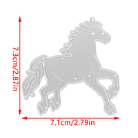 AAGU New Metal Cutting muore stampo Scrapbooking invito carta decorazione animale cavallo Scrapbooking mestiere taglio Die