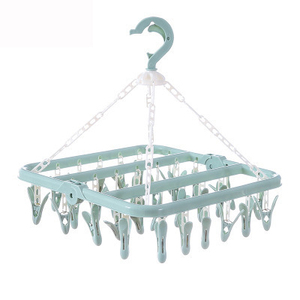 32-Clip gấp Multi-Clip nhựa hộ gia đình khô giá Windproof thiết kế cho trẻ em người lớn 'Quần áo bao gồm cả vớ em bé - Product Image 6