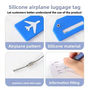 Étiquettes de bagages en gel de silicone ChangChen XLP-3 Go Global – Style simplicité urbaine, étanches, anti-perte, pour avion et sacs à dos étudiants - Product Image 3