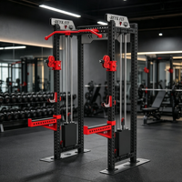 REYK Nouveau Rack Commercial Smith en Acier Inoxydable pour Entraînement Triceps, Équipement de Musculation pour Jambes et Corps, Idéal pour la Maison