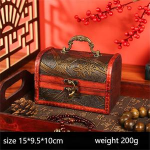 Nuova Scatola Vintage in <span class=keywords><strong>Legno</strong></span> Inciso per Gioielli WBD01-WBD08, Design Ecologico e Antico per Regali Aziendali - Product Image 6