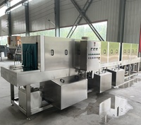 Laveuse de plateaux de boulangerie en acier inoxydable, machine industrielle de lavage de plateaux de cuisson, équipement de nettoyage pour usine alimentaire