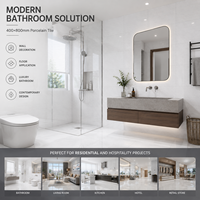 Carrelage mural et de sol en porcelaine brillant effet marbre blanc 400*800mm pour salle de bain, hôtel, appartement - Vente en gros