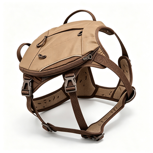 Mochila para Perro con Diseño Reflectante de Malla Cuadrada para Senderismo, Camping y Viajes - Product Image 4