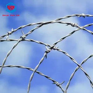 19 gauge 8x8 galvanise coated cyclon wire chain link fence panels barbed wire extension arms garden