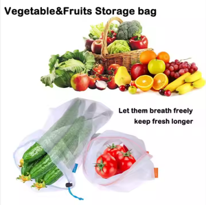 Zero Waste Reusable Polyester Grocery Produce <b>Mesh</b> <b>Bag</b> - Product Image 3