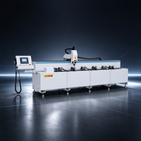 Machine de perçage et de fraisage CNC haute vitesse Huachuang pour la fabrication de fenêtres et de portes en aluminium/PVC/UPVC avec composants de moteur