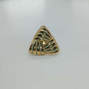 Fashion <b>Rings</b> 316L Stainless Steel PVD Gold Plating Sustainable Resistant Design Statement Jewelry - Product Image 1