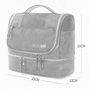 Sac de toilette en polyester de haute qualité, nouveau design personnalisé, fermeture éclair tendance, étanche, trousse de maquillage, serviette - Product Image 6