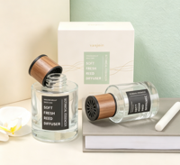Bouteille en verre personnalisée pour diffuseur à bâtonnets avec bouchon à vis, en gros, pour diffuseur d'huiles essentielles